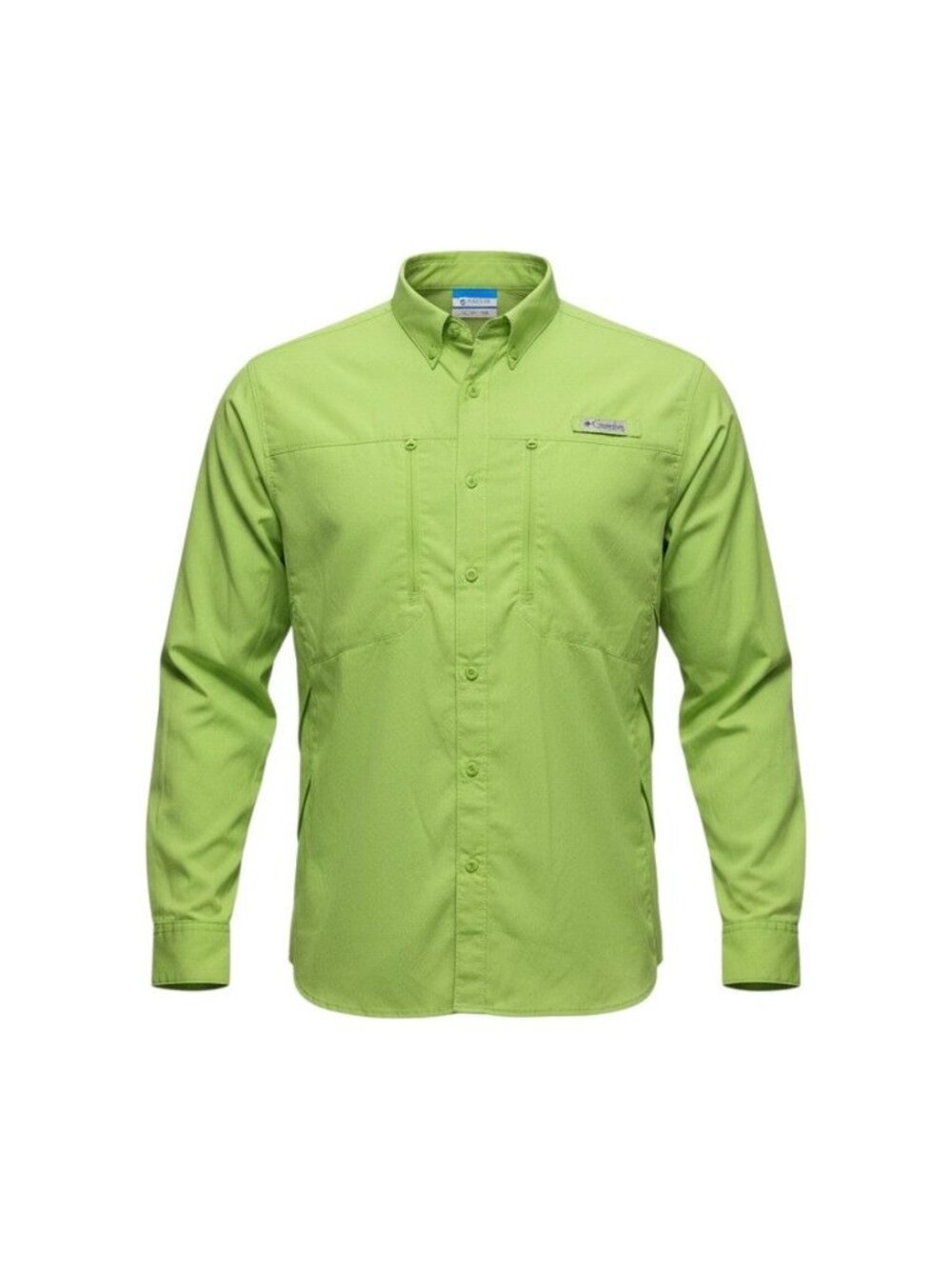Columbia PFG Green Long Sleeve Button-Up Fishing Shirt XL